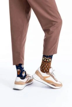 Chaussettes MANY MORNINGS OWLY MOLY Marron / Bleu