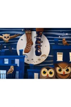 Chaussettes MANY MORNINGS OWLY MOLY Marron / Bleu -Hommes Mode Vêtements Magasin mm owly moly r125 3