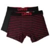 Boxer LEVIS STRIPE Noir (pack X2)