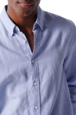 Chemise SALSA LINNEN Ciel -Hommes Mode Vêtements Magasin salsa 21005685 820 4