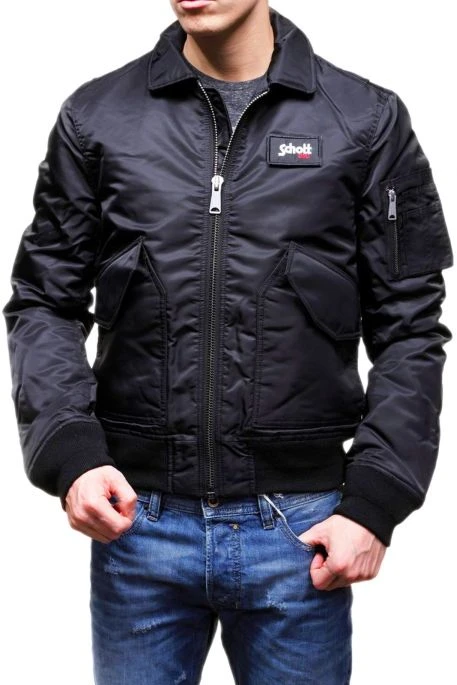 Blouson SCHOTT BOMBER CWU Black 7 Blouson SCHOTT BOMBER CWU Black – Image 5