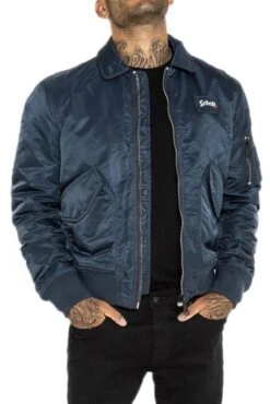 Blouson SCHOTT BOMBER CWU Navy 9 Blouson SCHOTT BOMBER CWU Navy -Hommes Mode Vêtements Magasin schott 16254 1