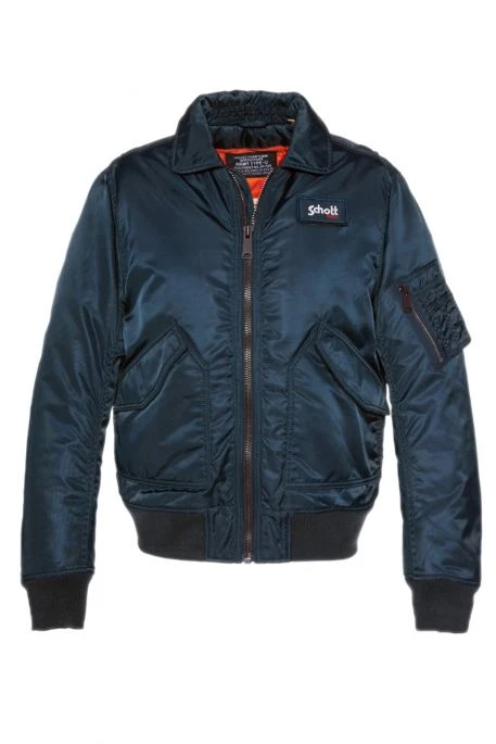 Blouson SCHOTT BOMBER CWU Navy 7 Blouson SCHOTT BOMBER CWU Navy – Image 5