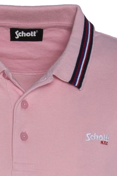 Polo SCHOTT PSHENRY Pastel Pink 4 Polo SCHOTT PSHENRY Pastel Pink – Image 2