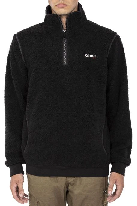 Sweat Polaire SCHOTT Swandric2 Noir 5 Sweat Polaire SCHOTT Swandric2 Noir – Image 3