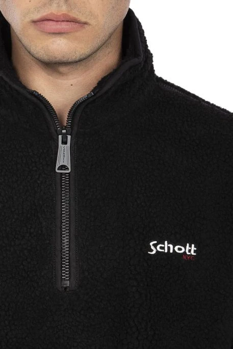 Sweat Polaire SCHOTT Swandric2 Noir 4 Sweat Polaire SCHOTT Swandric2 Noir – Image 2