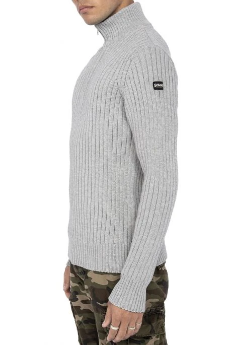 Pull Camionneur SCHOTT PLECORAGE2 Light Grey 4 Pull Camionneur SCHOTT PLECORAGE2 Light Grey – Image 2