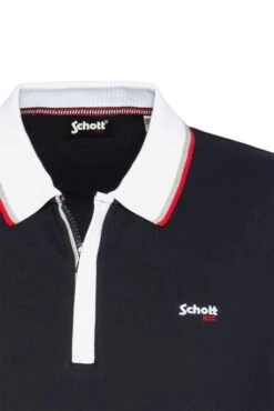 Polo SCHOTT PSARVIN Navy 7 Polo SCHOTT PSARVIN Navy -Hommes Mode Vêtements Magasin schott 26402 3
