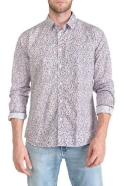 Chemise LE TEMPS DES CERISES FLAM Pink -Hommes Mode Vêtements Magasin tdc hflam pink 1