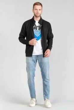 Sweat Zippé LE TEMPS DES CERISES GIMO Black -Hommes Mode Vêtements Magasin tdc hgimo black 1