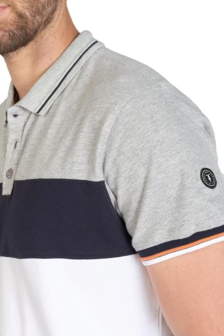 Polo LE TEMPS DES CERISES LEOS Grey Melange 4 Polo LE TEMPS DES CERISES LEOS Grey Melange – Image 2