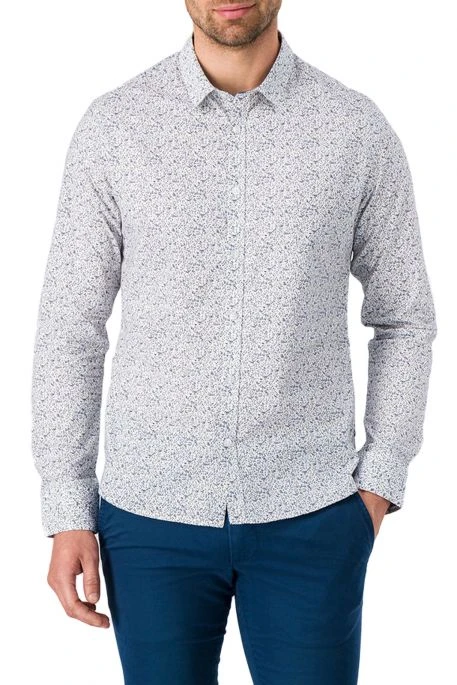 Chemise TEDDY SMITH CARTON Blanc Floral 3 Chemise TEDDY SMITH CARTON Blanc Floral