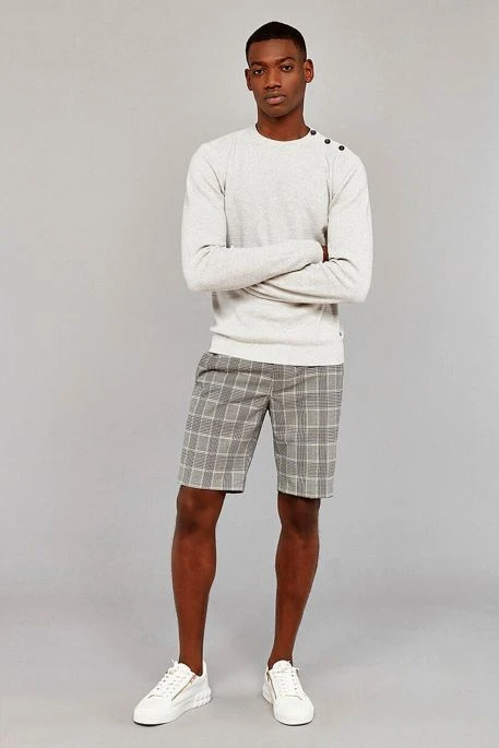 Bermuda TEDDY SMITH SPIKE CHINO Prince De Galles 4 Bermuda TEDDY SMITH SPIKE CHINO Prince De Galles – Image 2