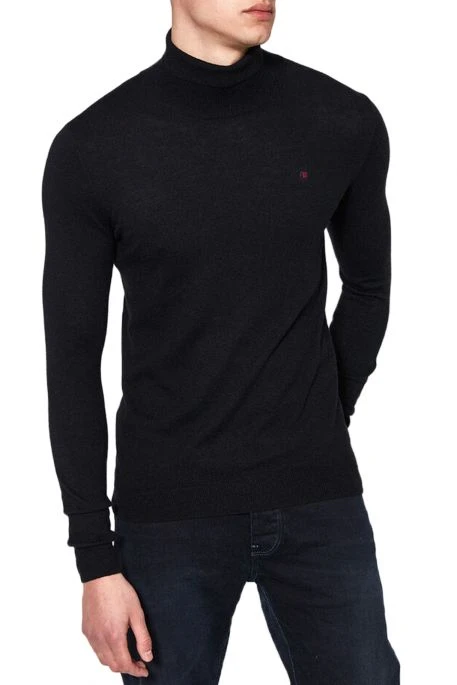 Pull Col Roulé TEDDY SMITH LOKI Noir 3 Pull Col Roulé TEDDY SMITH LOKI Noir