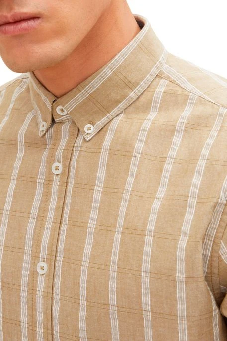 Chemise TOM TAILOR Olive Check 4 Chemise TOM TAILOR Olive Check – Image 2