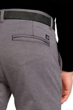 Pantalon Chino TOM TAILOR Grey Anthra Dobby -Hommes Mode Vêtements Magasin tom tailor 22924 5