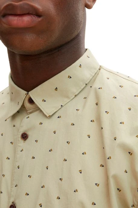 Chemise TOM TAILOR Olive Abstract Flower Print 5 Chemise TOM TAILOR Olive Abstract Flower Print – Image 3