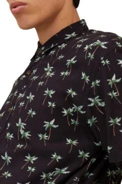 Chemisette TOM TAILOR Grey Real Palm Print -Hommes Mode Vêtements Magasin tom tailor 23329 3