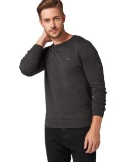 Pull TOM TAILOR BASIC Black Grey