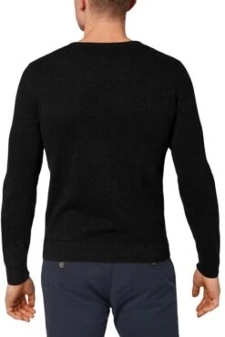 Pull TOM TAILOR V NECK Black 6 Pull TOM TAILOR V NECK Black -Hommes Mode Vêtements Magasin tt 1012820 29999 2