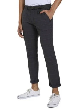Chino TOM TAILOR Grey Brown Check Yarn Dye -Hommes Mode Vêtements Magasin tt 20077 1