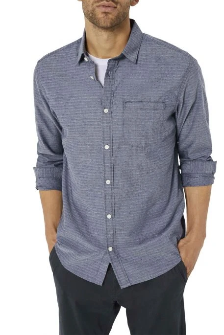 Chemise TOM TAILOR Navy Chambray With White Dobby 3 Chemise TOM TAILOR Navy Chambray With White Dobby