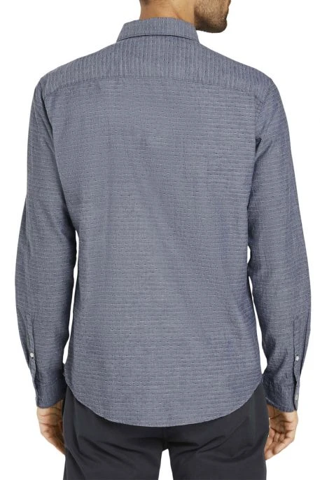 Chemise TOM TAILOR Navy Chambray With White Dobby 7 Chemise TOM TAILOR Navy Chambray With White Dobby – Image 5
