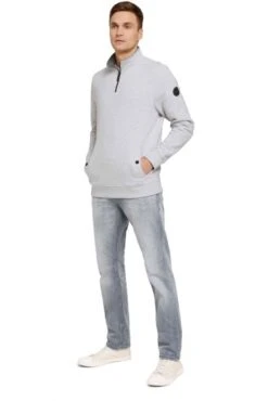 Sweat TOM TAILOR Stone Grey -Hommes Mode Vêtements Magasin tt 22623 3
