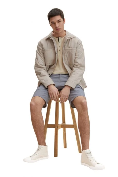 Short Chino TOM TAILOR Medium Grey Yarn Dye Stripe 4 Short Chino TOM TAILOR Medium Grey Yarn Dye Stripe – Image 2