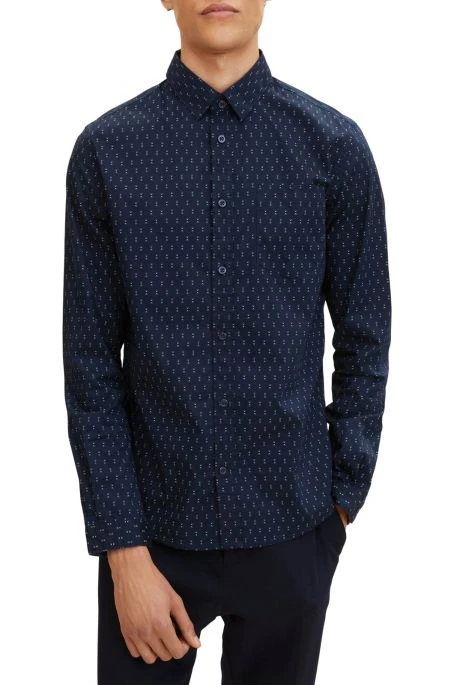 Chemise TOM TAILOR Navy Geometric Design 3 Chemise TOM TAILOR Navy Geometric Design