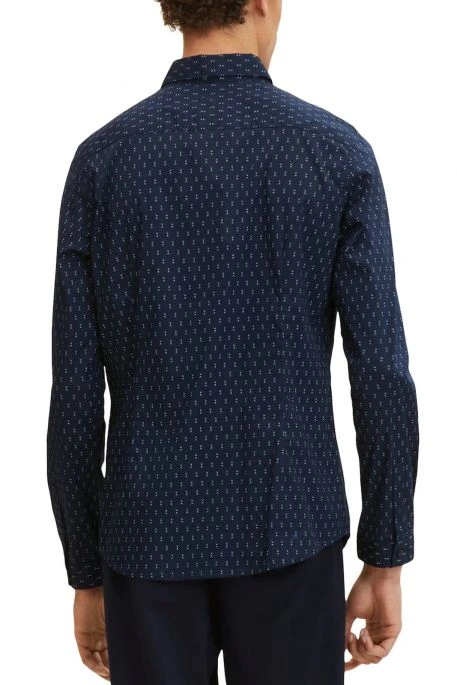 Chemise TOM TAILOR Navy Geometric Design 4 Chemise TOM TAILOR Navy Geometric Design – Image 2