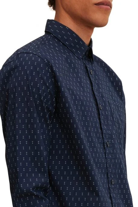Chemise TOM TAILOR Navy Geometric Design 6 Chemise TOM TAILOR Navy Geometric Design – Image 4