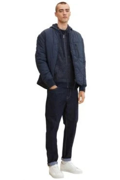 Sweat TOM TAILOR Navy Offwhite Inject Stripe -Hommes Mode Vêtements Magasin tt 23739 3