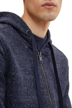 Sweat TOM TAILOR Navy Offwhite Inject Stripe -Hommes Mode Vêtements Magasin tt 23739 4