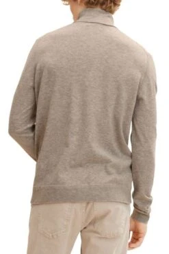 Pull Col Roulé TOM TAILOR Cloud Grey Brown Melange 9 Pull Col Roulé TOM TAILOR Cloud Grey Brown Melange -Hommes Mode Vêtements Magasin tt 23755 2
