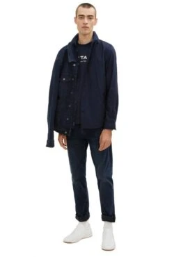 Chemise TOM TAILOR UNIE Captain Blue -Hommes Mode Vêtements Magasin tt 24030 3