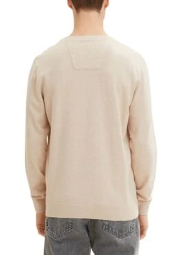 Pull TOM TAILOR BASIC V NECK Beige 7 Pull TOM TAILOR BASIC V NECK Beige -Hommes Mode Vêtements Magasin tt 24406 2