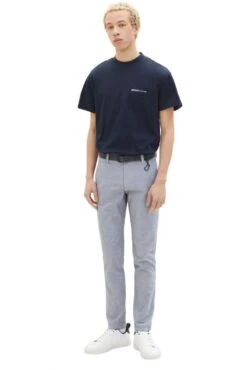 Chino TOM TAILOR Navy White 10 Chino TOM TAILOR Navy White -Hommes Mode Vêtements Magasin tt 24407 4