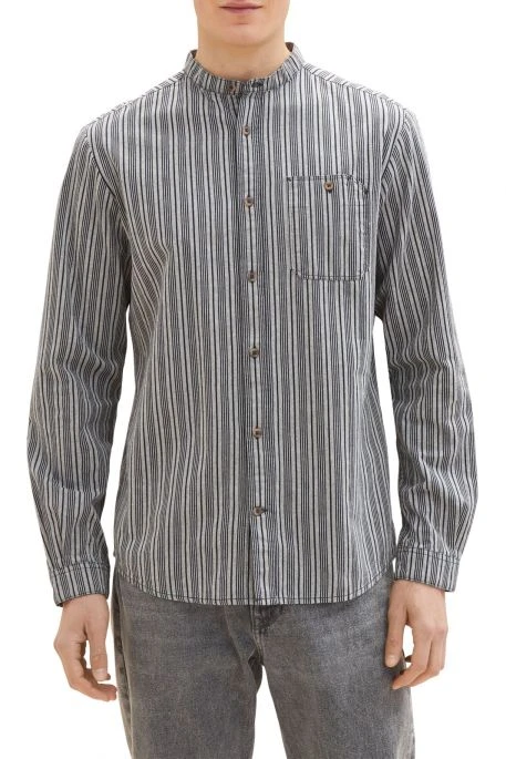 Chemise TOM TAILOR STRIPE Navy Stripe 4 Chemise TOM TAILOR STRIPE Navy Stripe – Image 2