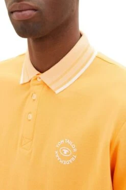 Polo TOM TAILOR ECUSSON Orange 8 Polo TOM TAILOR ECUSSON Orange -Hommes Mode Vêtements Magasin tt 24698 3