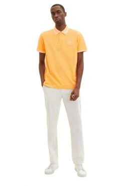 Polo TOM TAILOR ECUSSON Orange 9 Polo TOM TAILOR ECUSSON Orange -Hommes Mode Vêtements Magasin tt 24698 4
