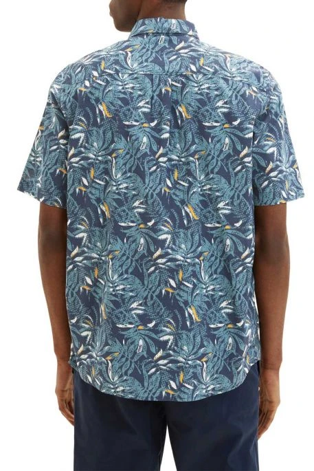 Chemise TOM TAILOR Navy Leaf 5 Chemise TOM TAILOR Navy Leaf – Image 3