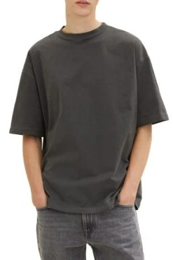Tee Shirt TOM TAILOR OVERSIZED Black -Hommes Mode Vêtements Magasin tt 25094 1
