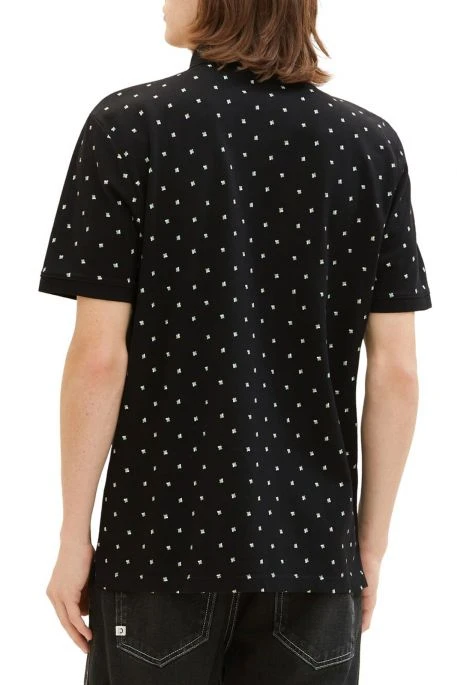 Polo TOM TAILOR PRINT Black 5 Polo TOM TAILOR PRINT Black – Image 3