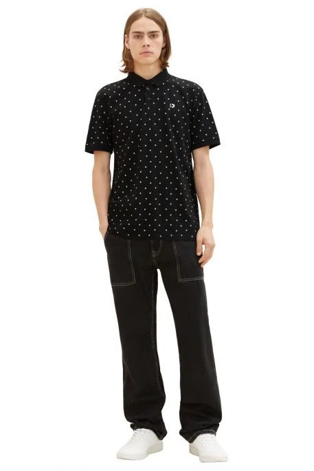 Polo TOM TAILOR PRINT Black 3 Polo TOM TAILOR PRINT Black