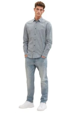 Chemise TOM TAILOR Sea Green 8 Chemise TOM TAILOR Sea Green -Hommes Mode Vêtements Magasin tt 25295 3