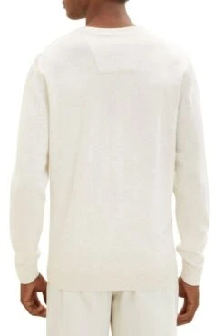 Pull TOM TAILOR BASIC Vintage Beige -Hommes Mode Vêtements Magasin tt 25362 2