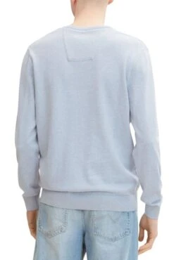 Pull TOM TAILOR BASIC V NECK Light Grey -Hommes Mode Vêtements Magasin tt 25376 2