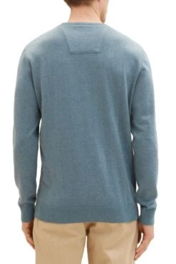 Pull TOM TAILOR BASIC Dark Teal 7 Pull TOM TAILOR BASIC Dark Teal -Hommes Mode Vêtements Magasin tt 25377 2