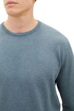 Pull TOM TAILOR BASIC Dark Teal 8 Pull TOM TAILOR BASIC Dark Teal -Hommes Mode Vêtements Magasin tt 25377 4